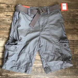 Grey Cargo Shorts
